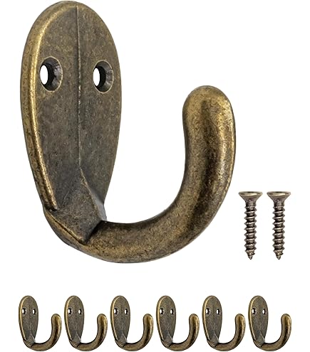 4x Garderoben-Haken Kupfer - Vintage Design Für Flur & Bad