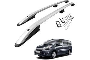CHROMEMASTER | Les Barres de Toit | Compatibles avec Citroen Jumpy 2007-2016 L1/XS ; Conçus pour Le Montage de Barres de Toit, de coffres de Toit ou de Porte-vélos | Structure en Aluminium Durable