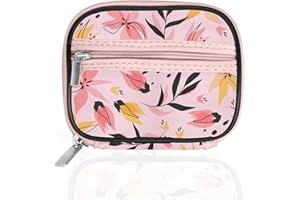 Serfeymi Pilulier Semainier Pilulier Medicaments 7 Jours Semainier Medicament Boîtes à Pilules de Voyage Avec étui à Fermeture éclair pour la Médecine, la Vitamine, le Supplément - Rose 03