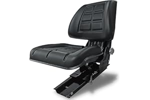 KLARA SEATS passend Deutz KHD Traktorsitz Schleppersitz 06 07 klappbar Universalsitz Trecker Sitz Oldtimer gefedert KS 44/0607V neigungsverstellbar mit Stossdämpfer und Zugfedern