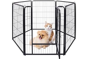 UISEBRT Valplekhage Utomhusinhägnad Valpenutfällning med dörr Flexibel Vikbar Friluftshägnad för Hund Katt Valp Kanin (varje