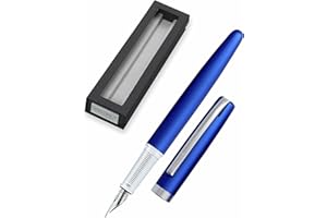 ONLINE stylo-plume Eleganza │ stylo en métal │ plume en iridium M │ convient aux cartouches d'encre standard ou convecteur │ boîte cadeau | couleur bleu