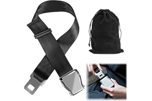 TIETOY Airplane Seat Belt Extender, 7.87"-31.5" Adjustable Airport Essentials UK Airline Flying Plane Safety Belt Extender for Pregnant or Big/Fat