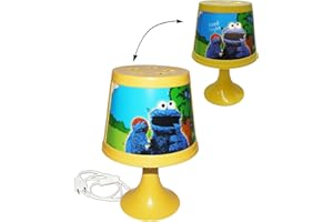 alles-meine.de GmbH Tischlampe - Sesamstraße - Ernie & Bert/Krümelmonster - 29 cm hoch - Tischleuchte/magische Leuchte für Kinder Kinderzimmer - Jungen/Mädchen Blumen -..