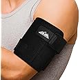 supregear Bicep Tendonitis Brace Compression Sleeve Support, Comfortable Upper Arm Tricep & Bicep Support Brace for Pain Relief, Muscle Strains and Inflammation (Black, S)