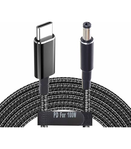 Adaptateur Type-C Vers Prise DC 100W Avec écran LED - Charge Rapide PD Pour Ordinateur Portable Lenovo, ThinkPad, Legion