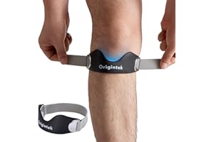 Patella Knäband,Justerbart Antiglid Patellaband Knästöd Stabilisator för Hopparknä, Tendinit, Knäsmärta, Löpning, Basket, Vol