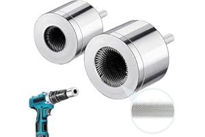 COOLQI 2PCS Copper Pipe Cleaner, 15+22mm Drill Tube Cleaning Brush, Upgraded Carbon Steel Efficient Pipe Cleaners Plumbing Pipe Deburring Tool for for Electric Drill Bit