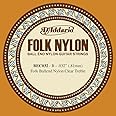 D'Addario BEC032 .032 Folk Single Nylon String with Ball End for Guitar - Clear Nylon