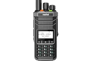 Radtel RT-860 Radio Amateur Multibande HF UHF VHF Bi-Bande avec Réception AM USB LSB CW CB LW MW SW SSB, 1024 Canaux, Batterie 2000mAh, Chargement Type-C et Antenne Ondes Courtes Améliorée en Option.
