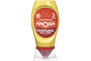 Amora Moutarde Fine et Forte 265g (Pack de 9)