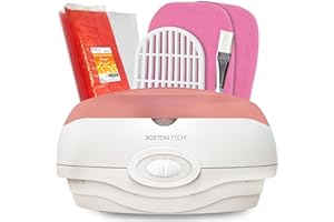 BOSTON TECH Paraffin Bath for Hands, Treatment of Muscular Pain, Arthritis and Edema, Model BE105Plus, Includes 2 Wax Blocks (900g), Capacity 3 Litres, Pink