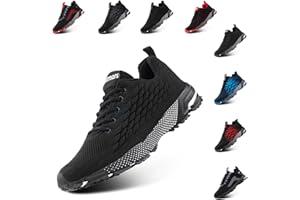 Anokar Scarpe da Running Corsa Uomo Donna Respirabile Leggero Air Scarpe da Ginnastica Sportive Fitness Running Sneakers Basse Interior Casual all'Aperto Nero Blu Grigio Rosso 36-48 EU