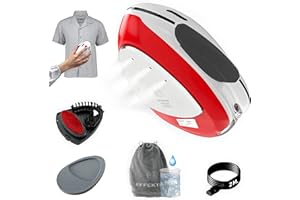 EFFEKTIV Ferro da Stiro da Viaggio TurboVapor 1030X, 3in1 Vapore a Mano Piccolo, 1600W Stiratura Verticale, Ultra Compatto4 Modalità Mini Steamer, Stiro Potente Continuo-300Mg, Riscaldamento Anni '35i