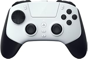 Razer Raiju V3 Pro - Mando inalámbrico e-sports para PlayStation 5 y PC - 4 botones extraíbles y 2 garras de agarre - sticks analógicos TMR - Pro HyperTrigger - Botones Mecha-Táctiles | Blanco