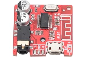 PUSOKEI Placa receptora de audio DIY de 5 piezas Bluetooth5.0 Módulo receptor de audio de música estéreo JL6925A Placa PCB Bluetooth con chip estéreo real 5.0 para WAV + APE + FLAC + MP3 Decodificación sin pé