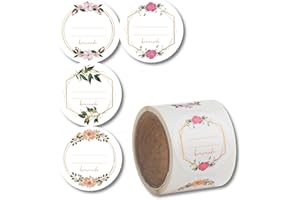 NORD TAPE Etykiety samoprzylepne 100 sztuk, etykiety samoprzylepne do etykietowania słoików, etykiety na słoiki z dżemem, etykiety do opisu, etykiety na przyprawy, okrągłe Ø 40 mm, „Homemade“