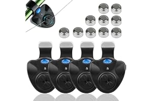 Coolnice 3/4/6 Empfindsame Angel Bissanzeiger Elektronisch mit LED-Leuchtanzeiger Swinger Vibration auf der Rute Angelsummer Ausrüstung von Fischer Fischerei Gerät