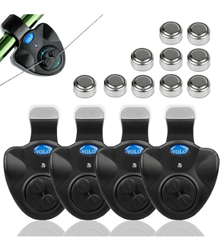 Set Di 4 Galleggianti LED Per Pesca Notturna Con Indicatore Di Morso - Luci Fisse Rosse E Verdi Con Batterie Incluse - Accessori Da Pesca Per Lago E Fiume