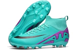 DASHANGYAN Scarpe da Calcio Uomo High Top Scarpe da Calcio all'aperto Scarpe da Allenamento Calcio Giovani Scarpe da Ginnastica Traspiranti Scarpe da Allenamento atletiche da Calcio