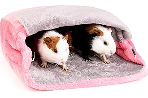 ONEJU Guinea Pig Snuggle Bag, Guinea Pig Bed, Guinea Pig Hideout, Bunny Snuggle Pouch, Bunny Bed, Snuggle Bag for Guinea Pig, Bunny, Chinchilla, Ferret, Rabbit and Other Small Pets