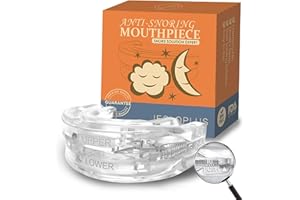 Jinfanshurich Snore Stopper - Adjustable Anti Snoring Splint, Washable Bite Splint Against Snoring, Reusable & Effective - Get rid of Sleep Disorders