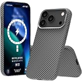 BUFF LABS iPhone 17 Pro Max ile Uyumlu Kablosuz Şarj Uyumlu Destekli Kevlook Kılıf Darbe &Ouml;nleyici, Tam Koruma (Gri)