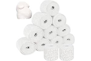 Mineup 12er Babybauch Gipsabdruck, 5cm x 3m Babybauch Gipsbinden, Gipsbinden Set, Verband Gipsabdruck, Gips Abdruck Binden, Gipsbinde Rolle, Schnelltrocknend Gipsverband Paris zum Basteln Modellbau