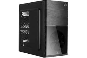 Aerocool CS105BK, Boîtier PC Micro ATX et Mini-ITX, Ventilateur Frontal, Noir