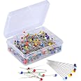 MINTHE™ Sewing Pins - 100 Pack, Coloured Heads, Dressmaking & Quilting Pins