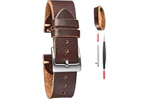 TORBOLLO Correas de reloj de cuero, correa de reloj de cuero de Horween para hombres y mujeres, 18mm,20mm,22mm, correa de reloj de liberación rápida hecha a mano de reemplazo suave de la vendimia