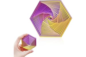 Cuackamily Esagono Fidget Frattale,Giocattoli Fidget Esagonali Stampati In 3D,Gioco Antistress Rilassante, Passare Il Tempo Giocattoli,Bomboniere per Feste Regali di Compleanno per Adulti e Bambini
