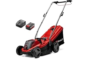 Einhell Cordless Lawnmower with Battery and Charger 18V Power X-Change, 33cm Cutting Width, Brushless Motor, 30L Grass Box, 5