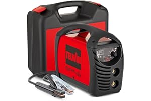 Telwin 815856 Force 145 Saldatrice Inverter ad Elettrodo Completa di Accessori in Valigetta, 230 V, Rosso, Force 145 in valigetta