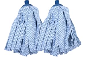 Cabilock Mikrofaser Moppkopf Ersatz Klassisch Soft Ersatzkopf mit Saugfähigen Wischstreifen Wringmop für Hartnäckige Fliesen 