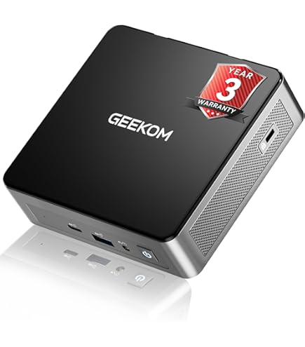 GEEKOM Mini PC A8 Series, AMD Ryzen 9 8945HS (8 Core/16