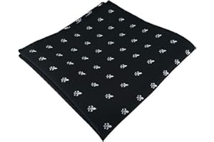 TigerTie Designer Einstecktuch mit Lilien gemustert - Stecktuchgröße 30 x 30 cm