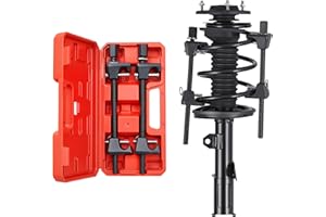 VEVOR Strut Spring Compressor, 2 Pack, Heavy Duty Coil Spring Compressor Tool with 10.4 Inches(256 mm) Range, Compatible with 0.86 inches(22 mm) Hex Sockets, Fit for Car Truck Motorcycle, Black