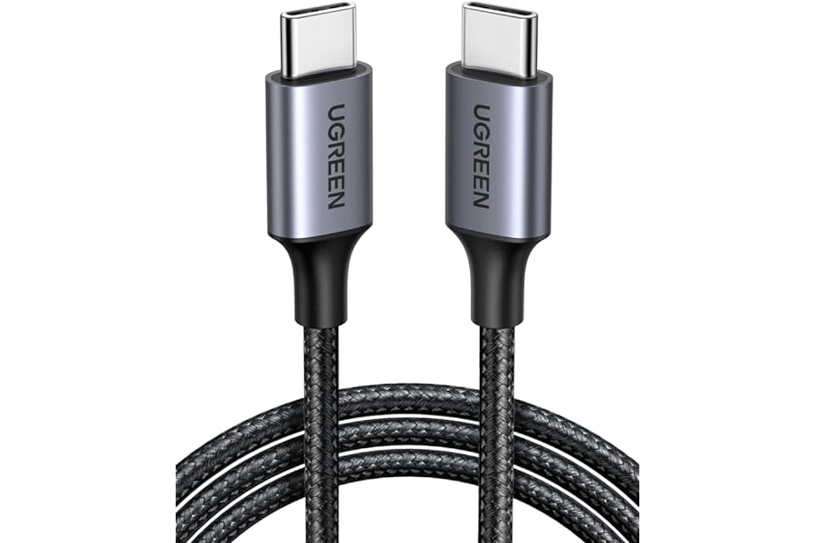UGREEN USB C Cable, 60W Nylon-Braided Cord USB-C to Type C 2.0 Cable Fasting Charging Compatible for iPhone 16/17 Pro Max, iP