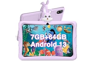 DOOGEE U9 Kid Tableta para niños 10.1 Pulgadas Android 13 Tablet con 7GB+64GB(TF 1TB), Google GMS Tableta Educativa, Control Parental, Quad-Core, 5060mAh, WiFi 6, BT5.0, Tablet con Funda de EVA