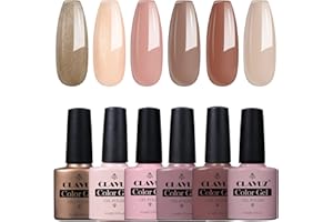 Smalto Semipermanente per Unghie in Gel UV LED 6pcs Kit Manicure Soakoff 10ml de Clavuz - 025