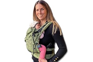 BABYMONKEY Regolo Baby Monkey Marsupio neonato ergonomico, porta bebe, Mehindi Verde, zaino porta bambino e neonato (0-24 mesi)