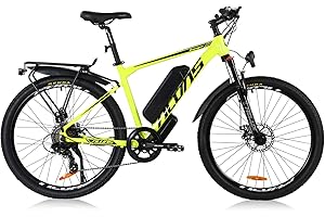 Hyuhome Electric Bikes for Adult, Magnesium Alloy Ebikes Bicycles All Terrain,26" 36V 12.5Ah/13Ah Removable Lithium-Ion Battery Mountain Ebike for Mens