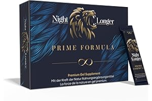 Night Longer Prime Formula Miel Afrodisac Homme, 12 x 12 g Stick Effet Immédiat, Extra Fort pour Hommes Actifs, Maca, Ginseng & Tribulus Terrestris