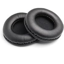 Coussinets De Remplacement Pour Casque Audio - 2 Pièces - Cuir Et Mousse - Noir - Confort Et Amélioration Acoustique - Faciles à Installer - 8