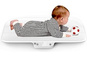 ICARE-PET Báscula digital para bebés y mascotas, 30 Kgs (± 2g), báscula digital para recién nacidos y niños pequeños, función de sujeción, adecuada para mascotas y niños pequeños (Gris)