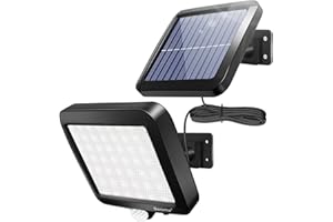 ‎BENMA BENMA Solarlampen für Außen mit Bewegungsmelder, Solar Led Strahler 120° Superhelle Solar Aussenleuchte mit Bewegungsmelder, IP65 Wasserdichte Garten Sicherheits Wandleuchte mit 5m Kabel