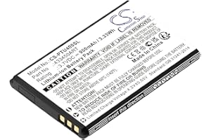 TECHTEK Batería 900mAh Compatible con [Panasonic] KX-TU400, KX-TU400 EXRM, KX-TU450 sustituye 433450ART FBA