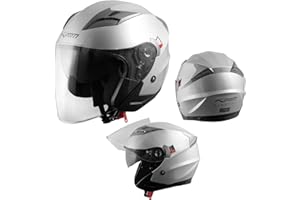 A-PRO SRL Motorradhelm Helm Sturzhelm Jethelm Roller Innensonnenblende Visier