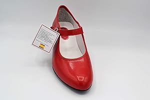 CREACIONES PASOS DE BAILE S.L. - Zapato - Carleti 15 Flamenca Rojo, Talla: 38